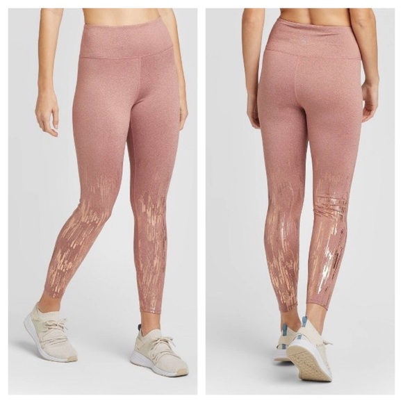 JoyLab Pants & Jumpsuits Joy Lab High Rise Metallic Print 78 Leggings Nwt Poshmark